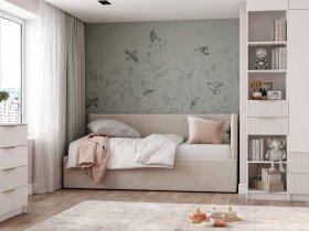 Диван-кровать Бенто (крем) в Чистоозёрном - chistoozyornoe.mebel-nsk.ru | фото