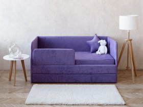 Диван-кровать Happy (сиреневый) в Чистоозёрном - chistoozyornoe.mebel-nsk.ru | фото