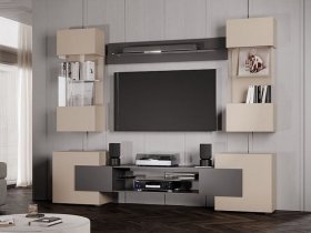 Гостиная Фэнтези (кашемир/графит) в Чистоозёрном - chistoozyornoe.mebel-nsk.ru | фото