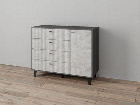 Комод «Катрин-13» (графит/мальта) в Чистоозёрном - chistoozyornoe.mebel-nsk.ru | фото