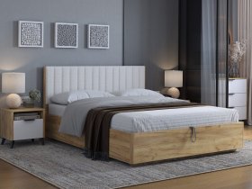 Кровать двуспальная 1,6м Юлия в Чистоозёрном - chistoozyornoe.mebel-nsk.ru | фото