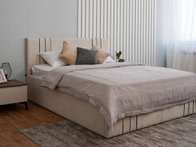 Кровать двуспальная 1,8м с подъем. мех. Леванте в Чистоозёрном - chistoozyornoe.mebel-nsk.ru | фото