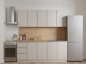 Кухонный гарнитур Мори 2,0 м (сатин) в Чистоозёрном - chistoozyornoe.mebel-nsk.ru | фото