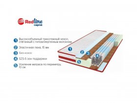 Матрас Red Three в Чистоозёрном - chistoozyornoe.mebel-nsk.ru | фото