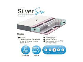 Матрас Silver Six в Чистоозёрном - chistoozyornoe.mebel-nsk.ru | фото