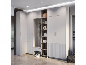 Модульная прихожая Пандора (кашемир/MF03) в Чистоозёрном - chistoozyornoe.mebel-nsk.ru | фото