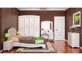 Модульная спальня Каролина в Чистоозёрном - chistoozyornoe.mebel-nsk.ru | фото
