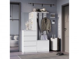 Прихожая Симпл ПР-04 (белый) в Чистоозёрном - chistoozyornoe.mebel-nsk.ru | фото