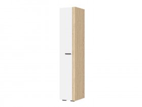 Шкаф 400 ШК-01 Санса (дуб сонома/белый) в Чистоозёрном - chistoozyornoe.mebel-nsk.ru | фото