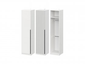 Шкаф ШК-50 Эккервуд (белый) в Чистоозёрном - chistoozyornoe.mebel-nsk.ru | фото