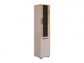 Стеллаж Лайт-2 (кашемир/дуб крафт золотой) в Чистоозёрном - chistoozyornoe.mebel-nsk.ru | фото