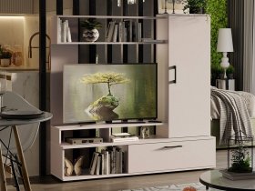 Стенка «Сиена» (кашемир) в Чистоозёрном - chistoozyornoe.mebel-nsk.ru | фото