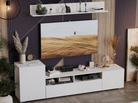 Стенка «Сильвия» (белый ясень) в Чистоозёрном - chistoozyornoe.mebel-nsk.ru | фото