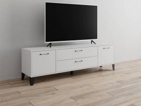 Тумба под ТВ Парус-13 (белый) в Чистоозёрном - chistoozyornoe.mebel-nsk.ru | фото
